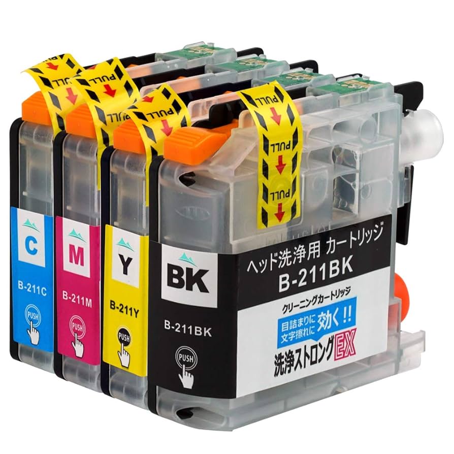 【美品】brother ブラザー MFC-J997DN 予備インク4色付き Amazon.co.jp: プリンター 洗浄インク LC211-4PK 【4色セット